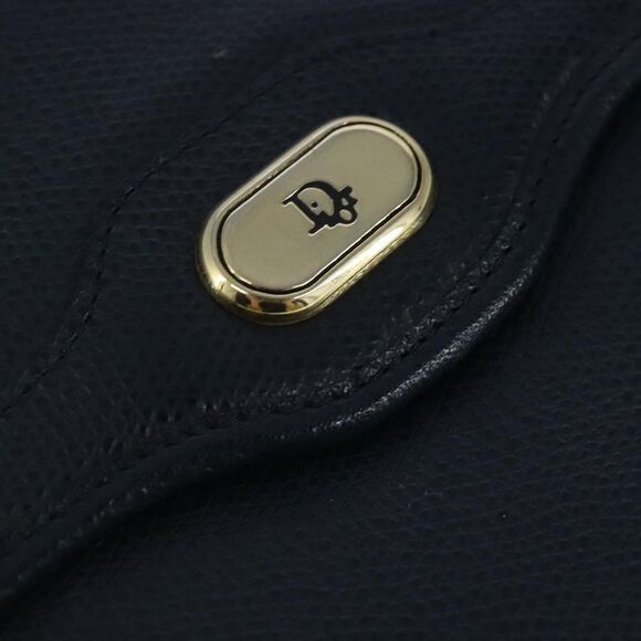 Dior Vintage Navy Leather Shoulder Bag (Pre-Owned) - Picture 13 of 16